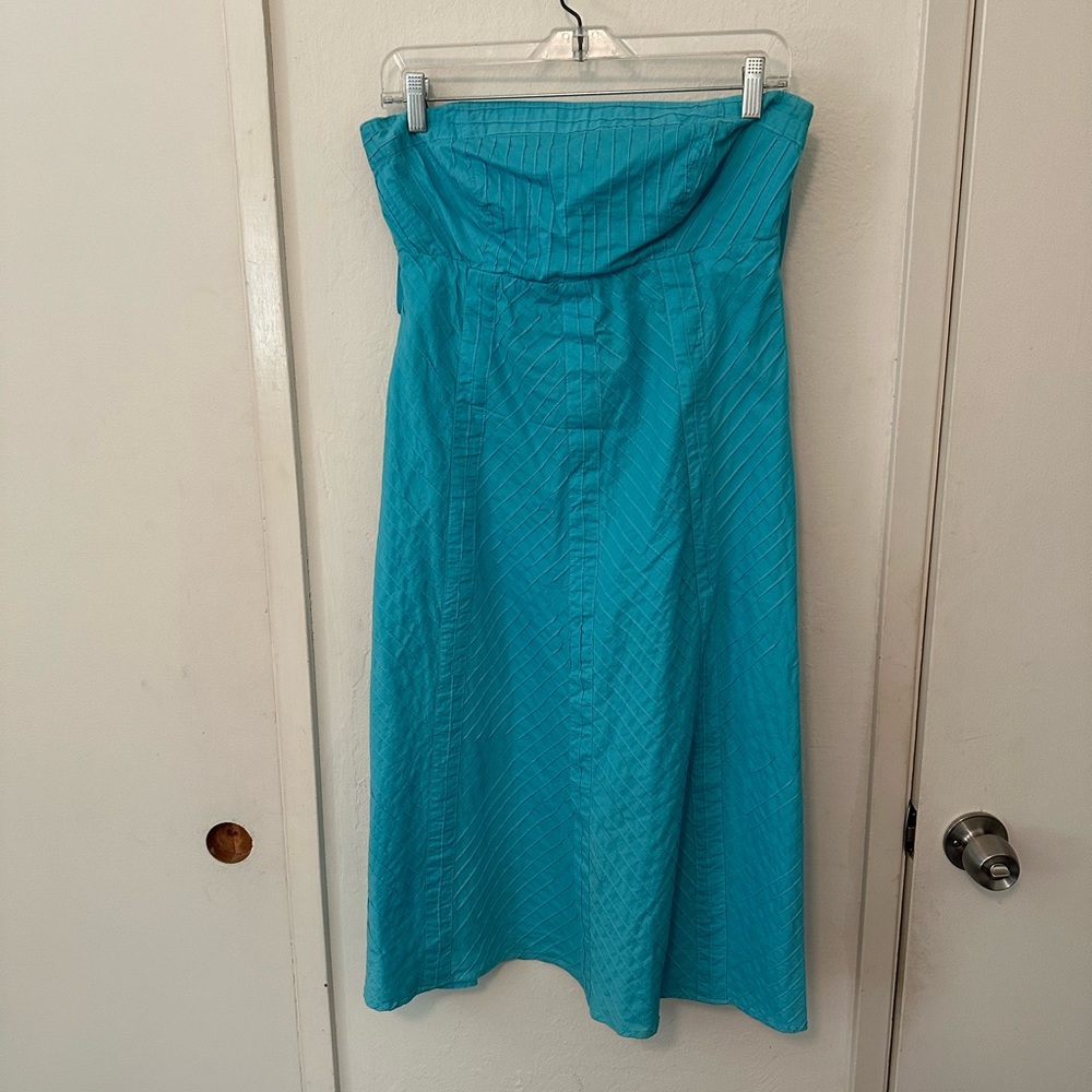 GAP Strapless Teal Dress